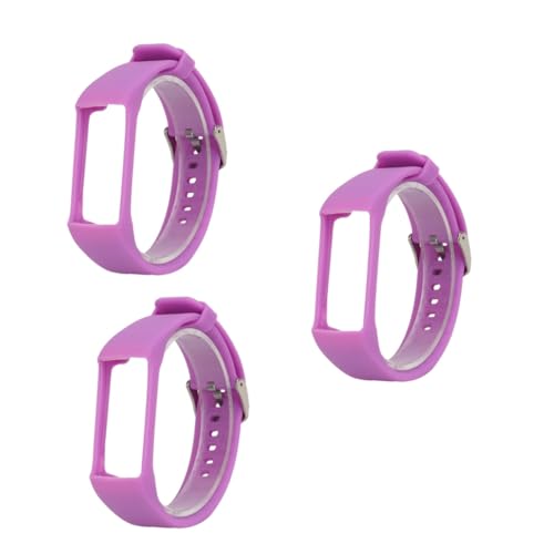Bracelet de montre silicone élégant et souple violet mauve