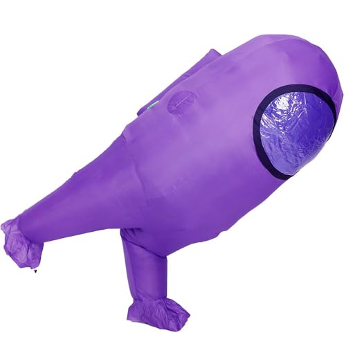 Amon Us Inflatable Costume for Adult Funny Halloween Spacesuit Costume Astronaut Figures for Adult Game Fans