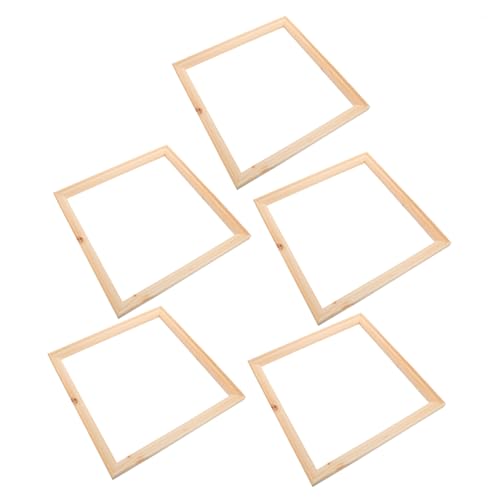 ifundom 5piezas Shape Marco De Madera Vacío Para Fotos y Pinturas Para Decoración y Proyectos De Manualidades