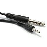 ✅[USO] Conexión de su teléfono, ordenador con una salida de jack de 3.5 mm a un dispositivo con entradas de jack de 6.35 mm como altavoces, mesa de mezclas, etc