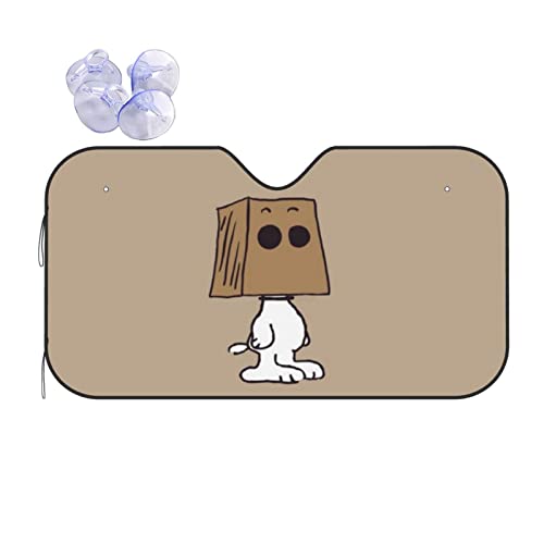 スヌーピー(2) 車用サンシェード フロントサンシェード 日除け 軽自動車 吸盤 Uvカット 車窓日よけ 紫外線カット 日焼け防止 おしゃれ アニメ グッズ キャラクター 人気 車用品 プレゼント 140×76cm