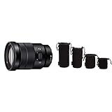 sony e 18-200 le Zylindrisch geformte Beutel für Kameraobjektive (4 Stück) in den Größen Klein, Mittel, Groß und Extra-Groß