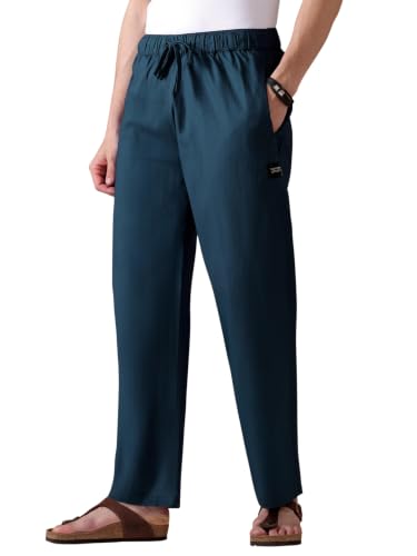 Image of Beyoung Cotton Loose Fit Pyjama For Men | Pure Cotton | Elasticated Waistband | Casual Style | Nightwear For Men | Lounge Pants