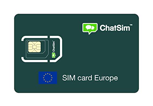 SIM Card internazionale per viaggi in EUROPA  ChatSim  copertura in 165 Paesi, roaming globale  rete multi-operatore GSM/2G/3G/4G, no costi fissi, no scadenza e tariffe competitive