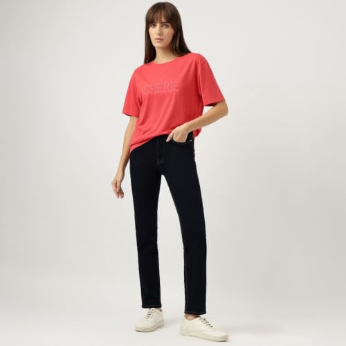 Image of Marks & Spencer High Rise Straight Fit Ankle Length Jeans