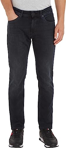 Tommy Jeans Herren Jeans Hose Scanton Slim mit Stretch, Schwarz (Dynamic Jacob Black), 27W/30L – Ansicht 1
