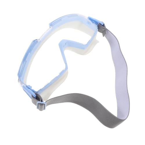 TOBBOMEY gafas de protección invernal clips de tira de luz abrazaderas de lámpara de bombilla Pararse gafas de trabajo gafas transparentes gafas de seguridad otg cinta para párpados Blue