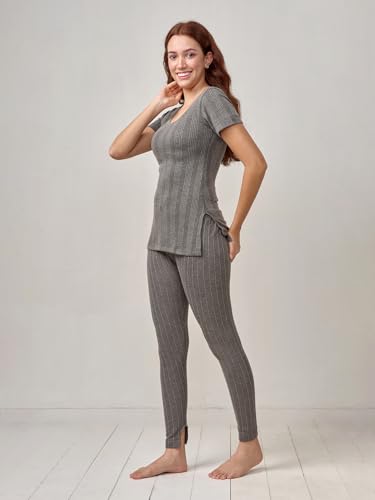 Image of Lux Inferno Ladies Round Neck Thermal Set | Half Sleeve | Regular Fit |