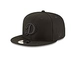 New Era 9Fifty Hat Los Angeles Dodgers Basic D Black On Black Snapback Adjustable