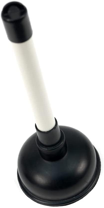 Four GuysSink Plunger and Unblocker with Plastic Handle & Rubber Suction | Heavy Duty Drain Unblocker for Bathrooms, Sinks, Kitchens, Showers Cleaning & Baths