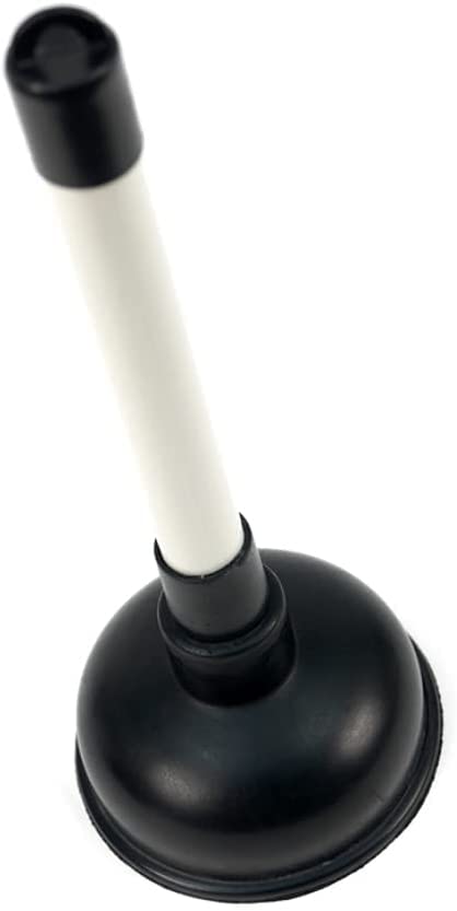 Four GuysSink Plunger and Unblocker with Plastic Handle & Rubber Suction | Heavy Duty Drain Unblocker for Bathrooms, Sinks, Kitchens, Showers Cleaning & Baths