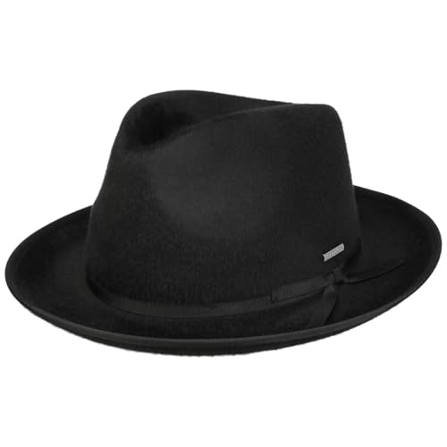 Chapeau Stetson Edmore en feutre de laine pour homme style Bogart