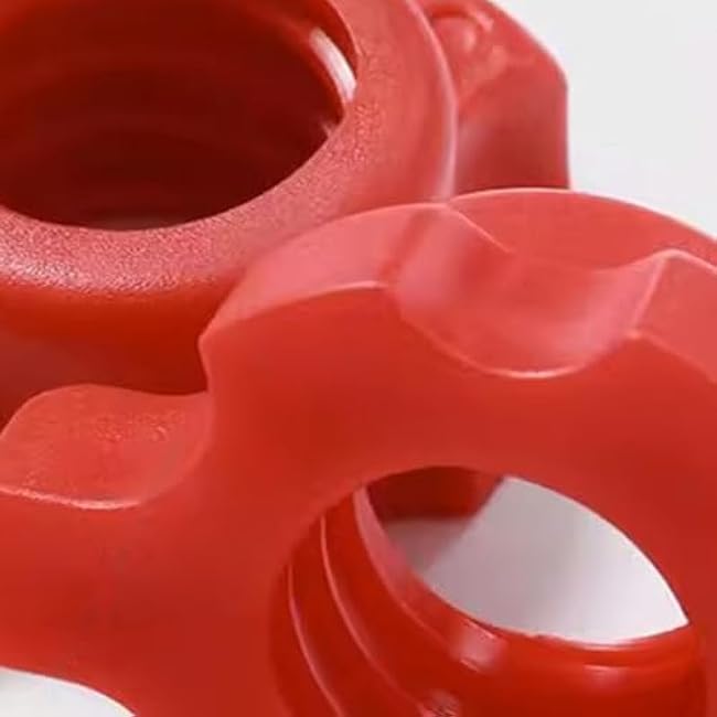 Topyond 2PCS Dumbbell Screw Nut, Red Spinlock Collar Screws, Anti Slip, Stable, and Easy to Operate Dumbbell Accessories for for Fitness Dumbbell Weight