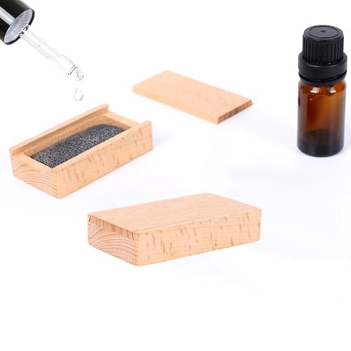 Difusor de aceites esenciales de madera con piedra portátil miniatura 6