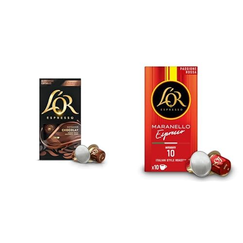 L'OR Seti | Kap Çikolata Aromalı 10 Adet x1 + Maranello Espresso Kahve x1