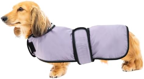 Geyecete-Chubasquero Ajustable Ligera para Perro Salchicha ，Imper...