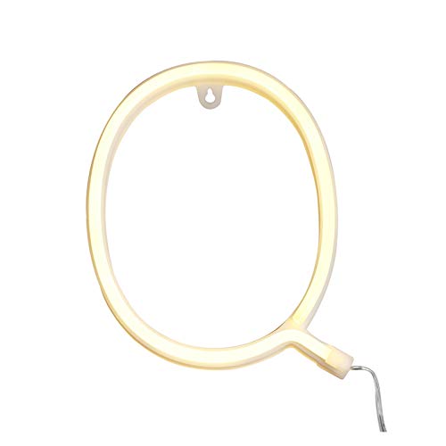 Preisvergleich Produktbild WMLWML LED-Buchstabenleuchten USB / Batteriebetriebenes Alphabet Zahlenlicht für Hochzeitsgeburtstagsfeier Weihnachtsdekoration Nachtlicht (Color : Q)