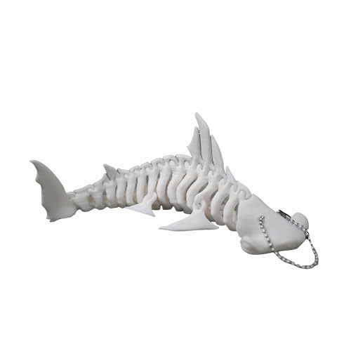 sunaeset funny hammerhead shark keychain for men, cool 3d fish
