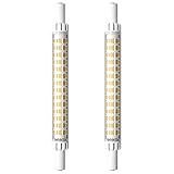 R7s LED 118mm nicht dimmbar 9W 230V warmweiß 2800-3000K 2 Sets.Bei Verwendung auf einem Dimmer blinkt er und dimmt nicht.Wenn das Licht nicht eingestellt wird, kann es normal verwendet werden.