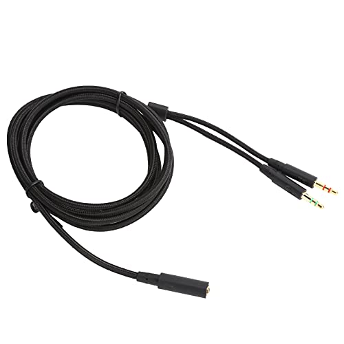 Computer Headphone Cable,2in 1 Adapter Headphone Audio Cable Fit for Kingston Cloud Stinger/Cloud Mix/Cloud Alpha,Plug and Play.