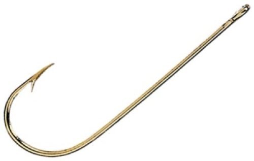 Eagle Claw Tackle Aberdeen Light Wire Non-offset Gold Size 3/0 100 per box #202-3/0 by Eagle Claw