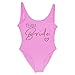 Produktbild COTCLO Bikini Damen S-3Xl Braut Badeanzug Frauen Team Braut Einteilige Badebekleidung Für Junggesellenparty Hen Party Badeanzüge-Pink Team3,XL