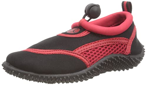 Urban Beach - Wet Shoes Kids Size Aqua Beach Surf Water Swim for Boys & Girls (Red & Black, Numeric_13)