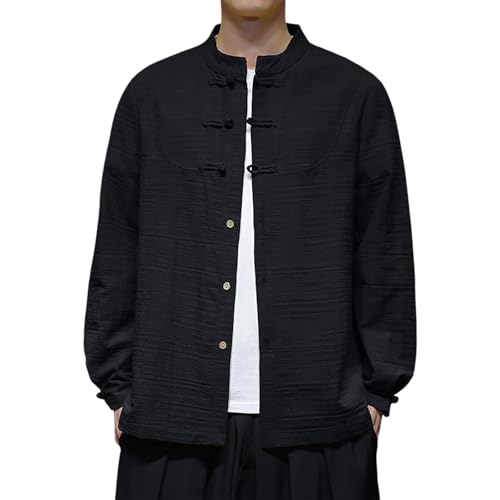 Veste Tang Kung Fu coton chemise Tai Chi Hanfu manches longues