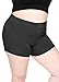 Stretch is Comfort Women's COTTON Stretch Booty Shorts Black XX Large