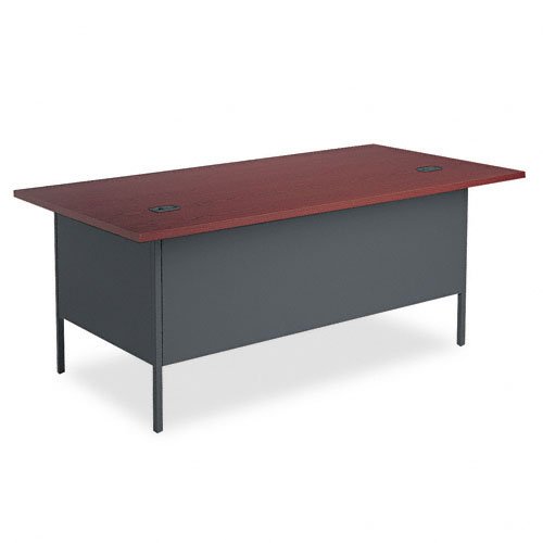 Hon Metro Classic Series 72 By 36 By 29-1/2-Inch Double Pedestal Desk, Mahogany #TOP3