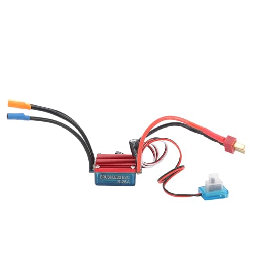 ESC 25A HUIOP para barcos y coches RC con carcasa de aluminio resistente 6