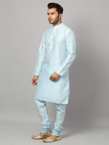 Image of Silk Blend Men's Kurta Pyjama Set /Kurta Pajama for Men