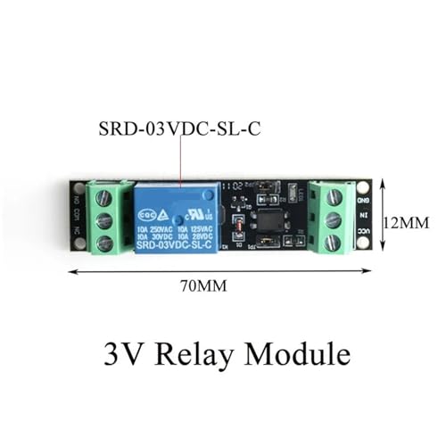 Module de relais optocoupleur 1 canal DC 3V contre interférences et retours de courant - 3