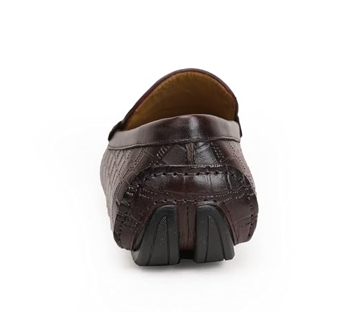 Men's Driving Moccasins Classic Drive Slip On Loafers Leather Casual Shoes for Mens Penny Loafers Driving Dress Shoes4