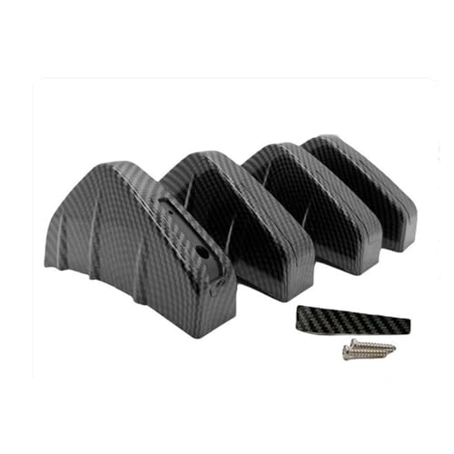 Lame pare-choc arrière style carbone 4 ailerons à visser pour BMW F30
