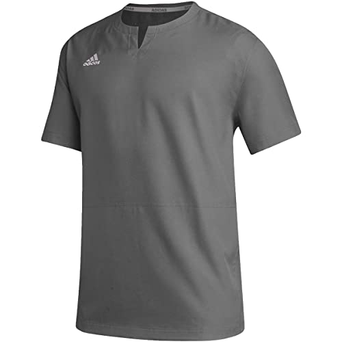 Chaqueta de béisbol adidas Icon premium en gris oscuro y corte estilizado XL
