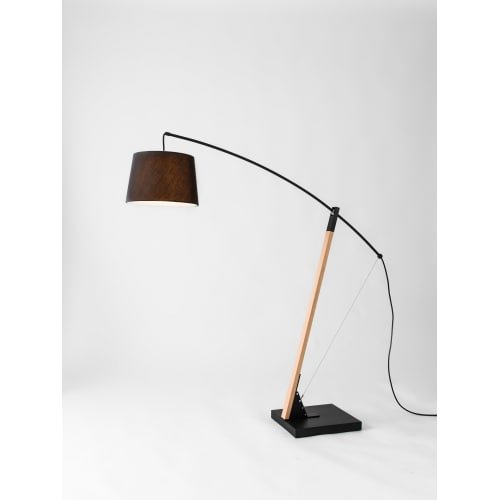 Seed Design Archer Mega Floor Lamp Archer 3 Light 72-3 8 High Boom Arm Floor La Black