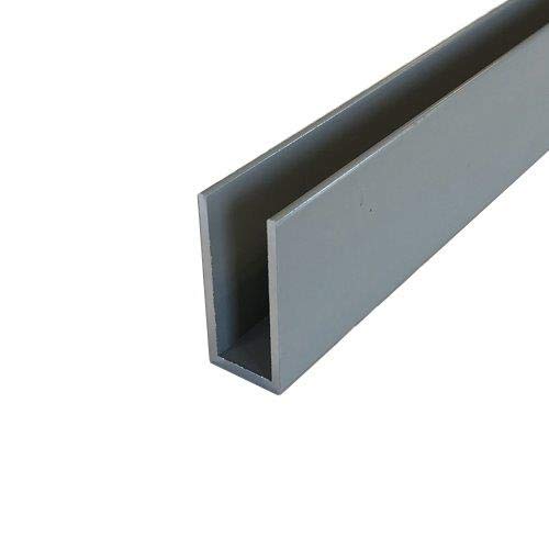 Perfil U aluminio, longitud 1000 mm (30 x 13,5 x 30 x...
