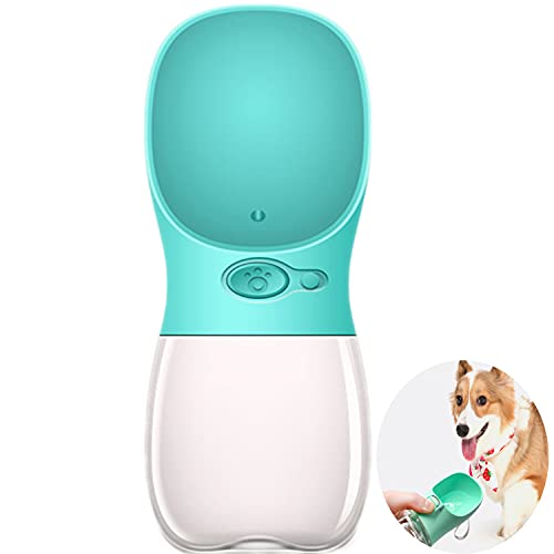 WedFeir Dog Water Bottle for Walking, 12OZ Portable Pet Water Bottles for Puppy Small Medium Large Dogs, Puppy Water Dispenser for Pets Outdoor Walking Hiking, Dog Travel Bowl Food Grade.