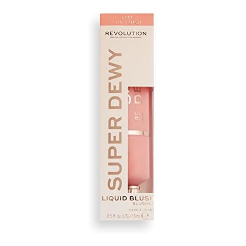 Revolution Beauty, Superdewy Liquid Blush, Richly Pigmented & Buildable, Blendable Formula, Fake The Flush, 0.5 Fl. Oz. Cover