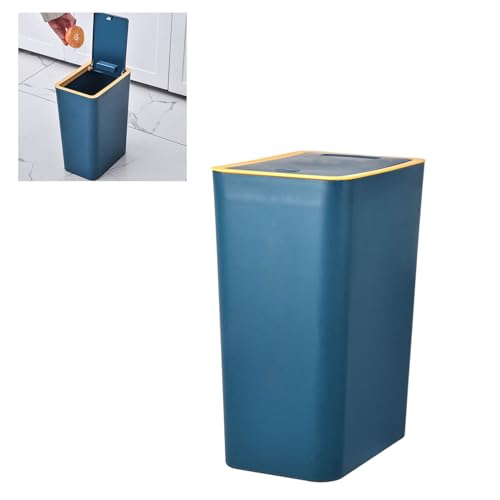 Caneca de basura Aramox grande con tapa presionable miniatura 6