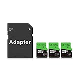 【Kompakt und Praktisch】: Die Micro SD Speicherkarte ist klein genug, um überall hin mitgenommen zu werden. Sie können 3 x 32 GB Micro SD Karten + 1 x Kartenadapter erhalten.