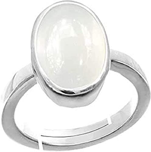 Bague en lune arc-en-ciel 7,52 carats naturelle non traitée Bhairaw Gems