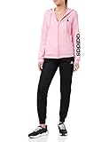 Tela suave adidas W Lin Ft TS Chándal, Mujer, Light Pink/Black, L