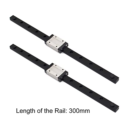 mgn12h 300mm premium linear rail guide 2pcs mgn12 linear slide 8mm for 3d printer and cnc machine upgrade 2pcspack