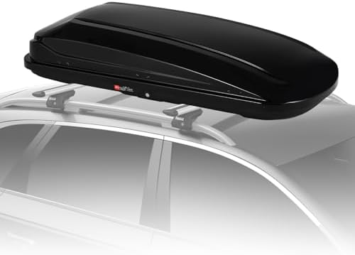 70 Inch Rooftop Cargo Box Carrier, 17.6 Cubic Ft. Hard Shell Roof...