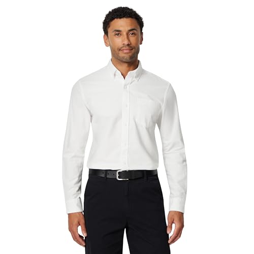 Image of Amazon Essentials Men's Long-Sleeve Pocket Oxford Shirt