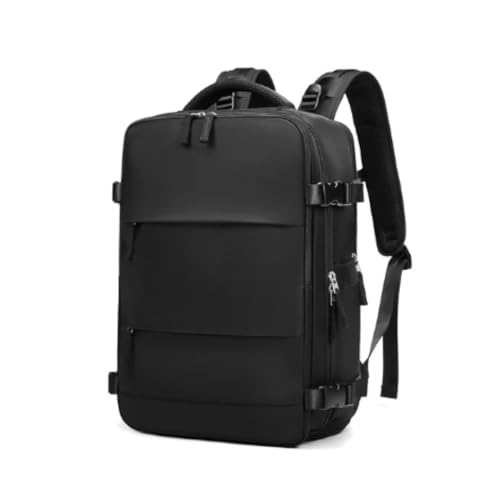 Mochila Executiva de Viagem Grande, Compacta Super Reforçada Mochila Para Notebook, Mala de Mão com USB Unissex Moderna PREMIUM Appari (Preto)