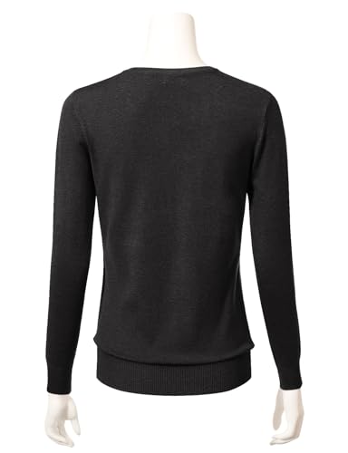Image of Allsense Women's Long-Sleeve Crewneck Cardigan | Classic Button Down Sweater, Soft Fine Knit, Lightweight