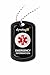 Dynotag Web Enabled Smart Medical ID/Information Steel Pendant&Chain Set w. DynoIQ & Lifetime Service